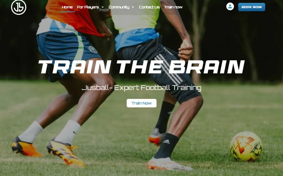 JusBall website design by Acceltor